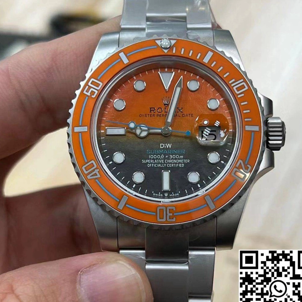 Dial And VS Orange Rolex Submariner DIW Factory Persimmon Black 0519